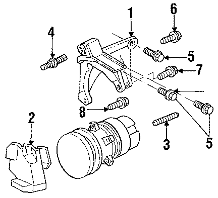 6AIR CONDITIONER & HEATER. COMPRESSOR MOUNTING.https://images.simplepart.com/images/parts/motor/fullsize/AG92625.png