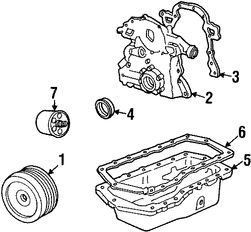 Diagram ENGINE / TRANSAXLE. ENGINE PARTS. for your 2021 Chevrolet Camaro LT Coupe 2.0L Ecotec A/T 