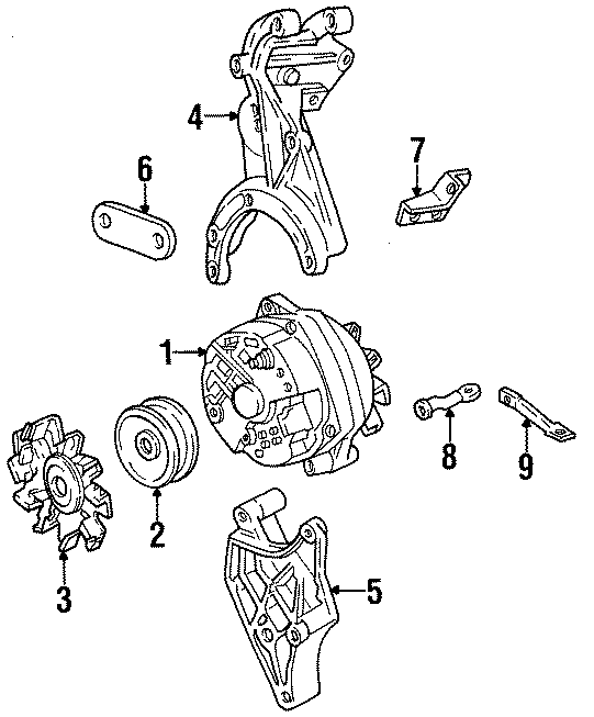 Diagram ALTERNATOR. for your 2014 GMC Sierra 2500 HD 6.0L Vortec V8 CNG A/T RWD WT Crew Cab Pickup 