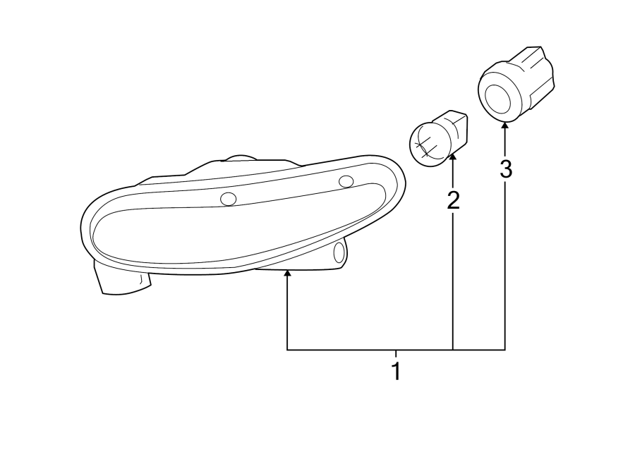 Diagram FRONT LAMPS. PARK & SIGNAL LAMPS. for your 2003 GMC Sierra 2500 HD 6.6L Duramax V8 DIESEL A/T 4WD SLT Extended Cab Pickup 