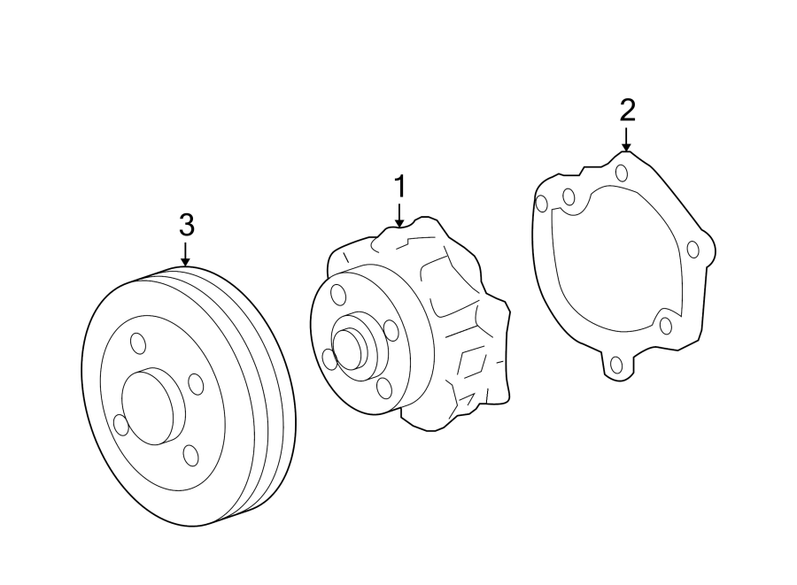 Diagram WATER PUMP. for your 2019 Chevrolet Suburban    