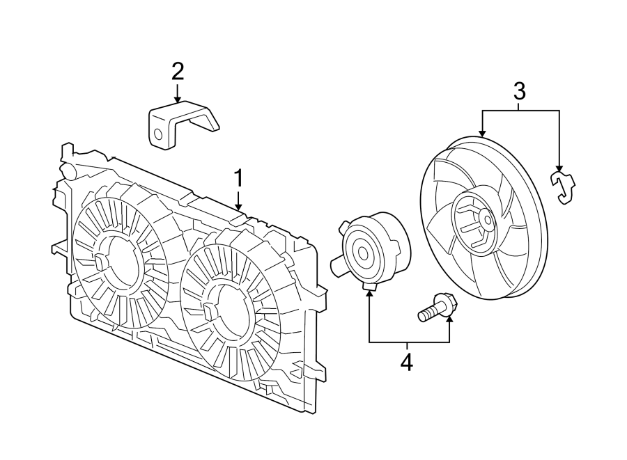 Diagram COOLING FAN. for your 1996 Buick Century   