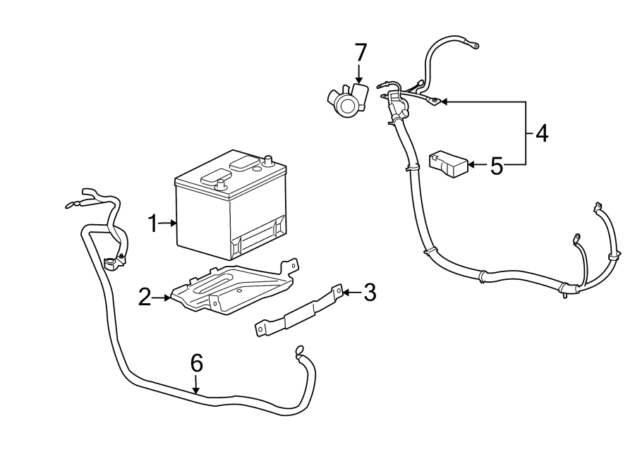 Diagram BATTERY. for your 2019 Buick Regal TourX   