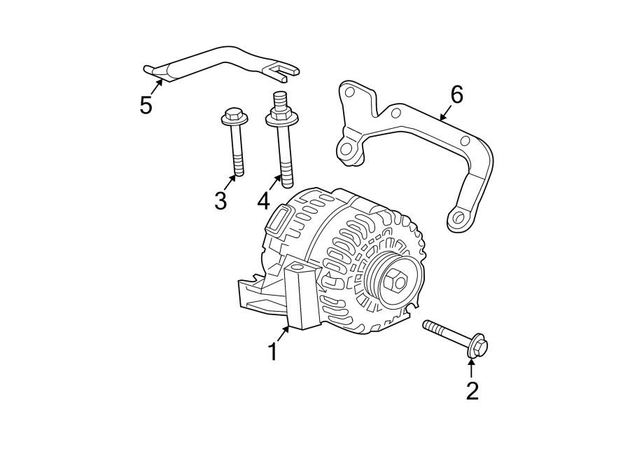 Diagram ALTERNATOR. for your 2005 Chevrolet Silverado 1500 Z71 Off-Road Standard Cab Pickup Stepside 6.0L Vortec V8 A/T 4WD 