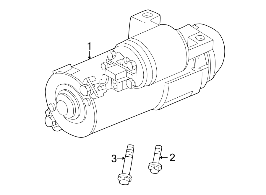 Diagram STARTER. for your 2023 Cadillac XT4   