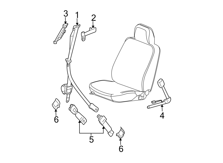 4RESTRAINT SYSTEMS. FRONT SEAT BELTS.https://images.simplepart.com/images/parts/motor/fullsize/AH05495.png