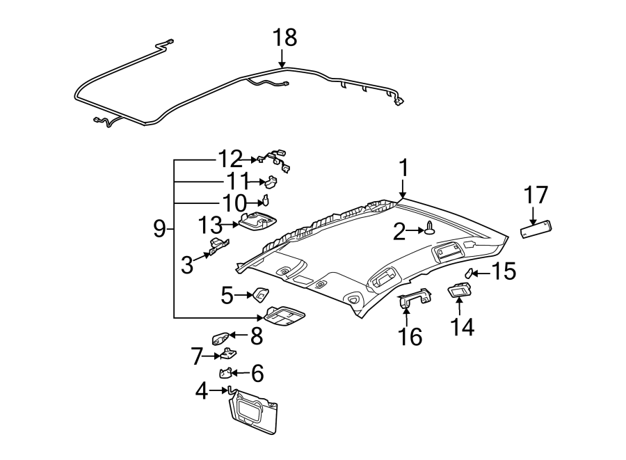 Diagram INTERIOR TRIM. for your 1997 Buick Century   