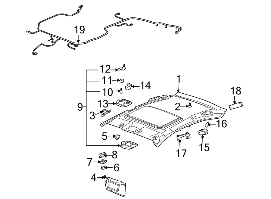 Diagram INTERIOR TRIM. for your 1997 Buick Century   