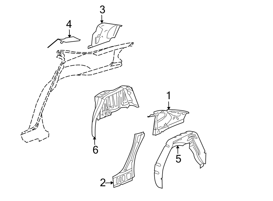 6QUARTER PANEL. INNER STRUCTURE.https://images.simplepart.com/images/parts/motor/fullsize/AH05650.png