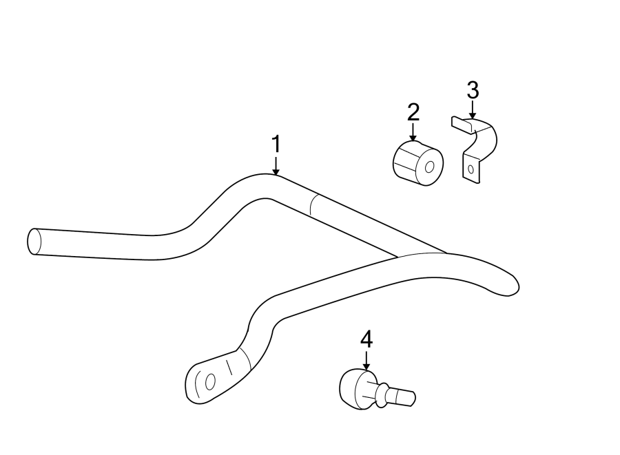 Diagram REAR SUSPENSION. STABILIZER BAR & COMPONENTS. for your 2012 GMC Sierra 2500 HD 6.6L Duramax V8 DIESEL A/T 4WD SLT Crew Cab Pickup Fleetside 