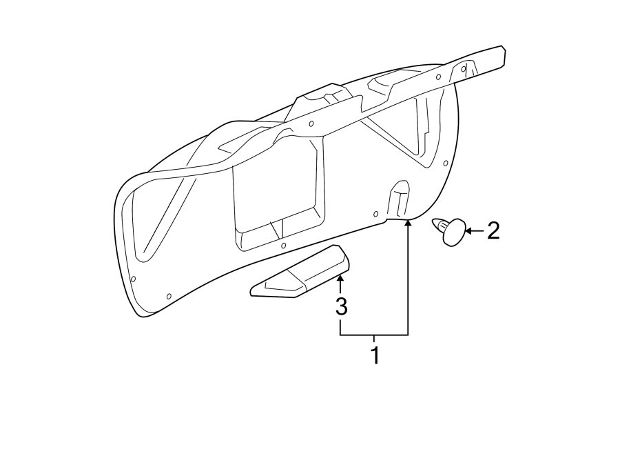 Diagram TRUNK LID. INTERIOR TRIM. for your Buick LaCrosse  