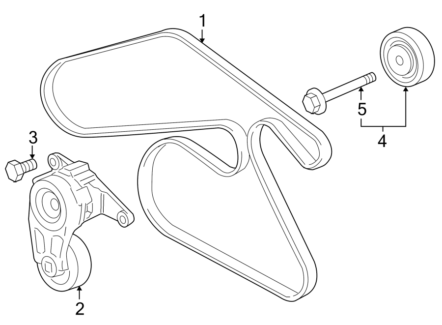 Diagram BELTS & PULLEYS. for your 2007 GMC Envoy   