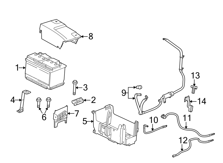 Diagram Battery. for your 2013 Chevrolet Avalanche   