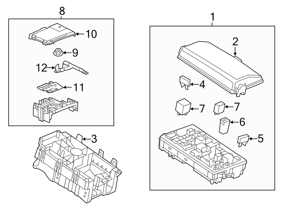 Diagram FUSE & RELAY. for your 2016 GMC Sierra 2500 HD 6.0L Vortec V8 CNG A/T 4WD SLE Extended Cab Pickup 