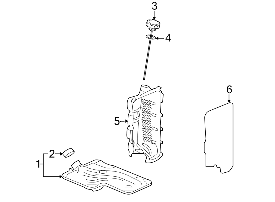 Diagram ENGINE / TRANSAXLE. TRANSAXLE PARTS. for your 2012 GMC Sierra 2500 HD 6.0L Vortec V8 FLEX A/T RWD SLE Extended Cab Pickup Fleetside 