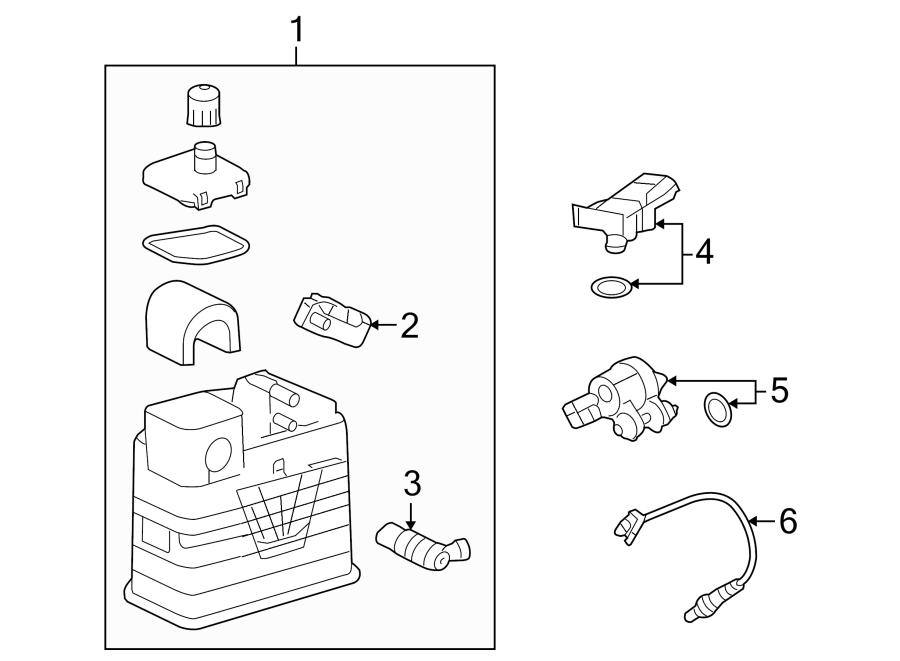 EMISSION SYSTEM. EMISSION COMPONENTS. Diagram