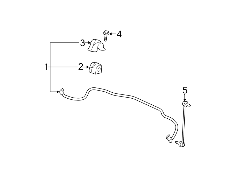 Diagram FRONT SUSPENSION. STABILIZER BAR & COMPONENTS. for your 2021 GMC Savana 2500   