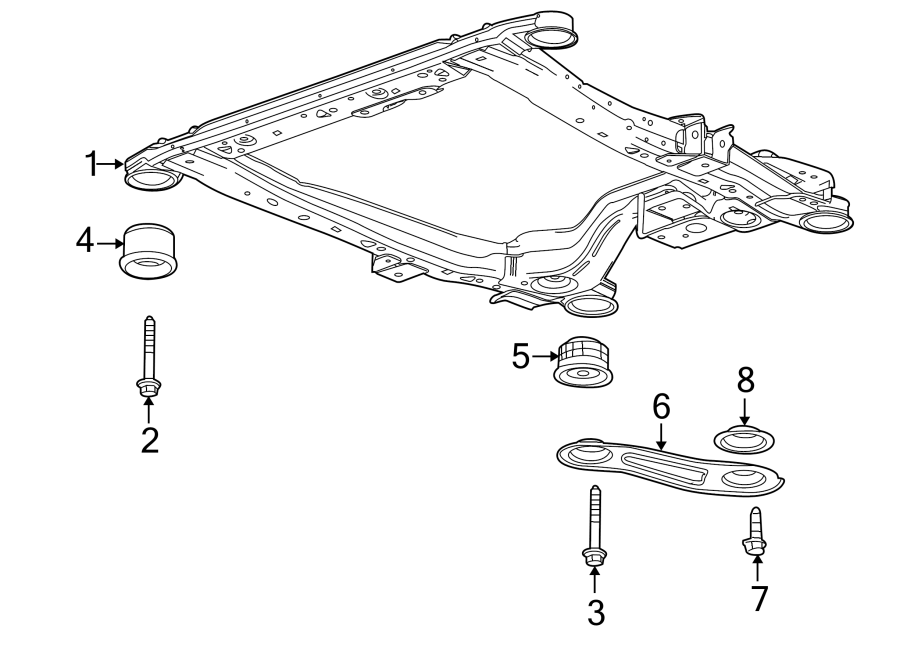 Diagram FRONT SUSPENSION. SUSPENSION MOUNTING. for your Buick LaCrosse  