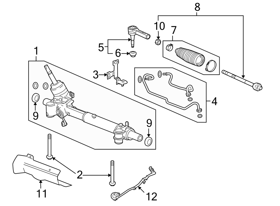 Diagram STEERING GEAR & LINKAGE. for your Chevrolet