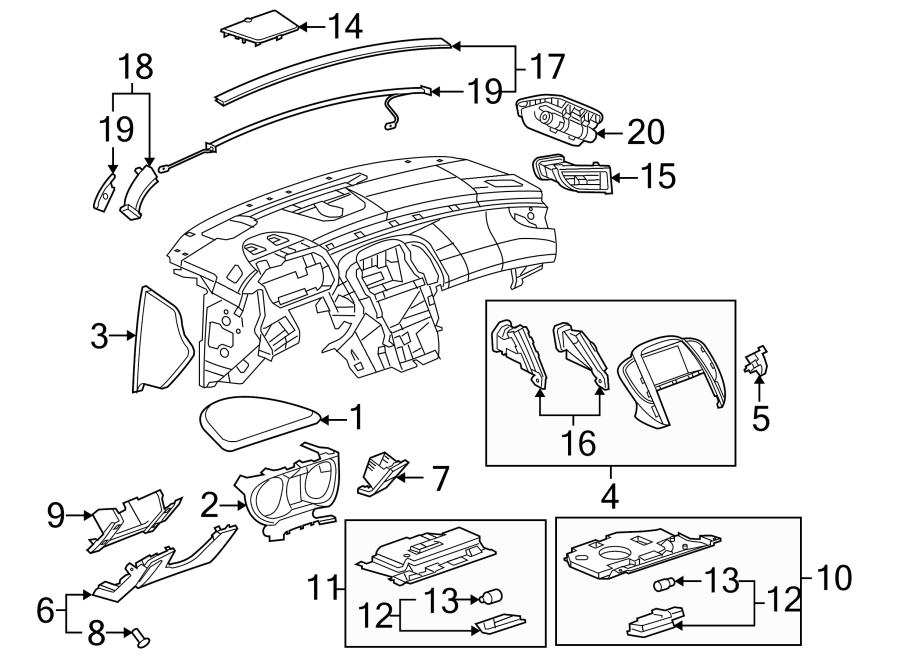 11INSTRUMENT PANEL COMPONENTS.https://images.simplepart.com/images/parts/motor/fullsize/AH10350.png