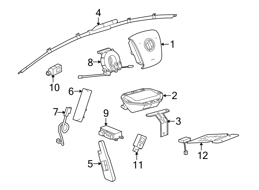 9RESTRAINT SYSTEMS. AIR BAG COMPONENTS.https://images.simplepart.com/images/parts/motor/fullsize/AH10390.png