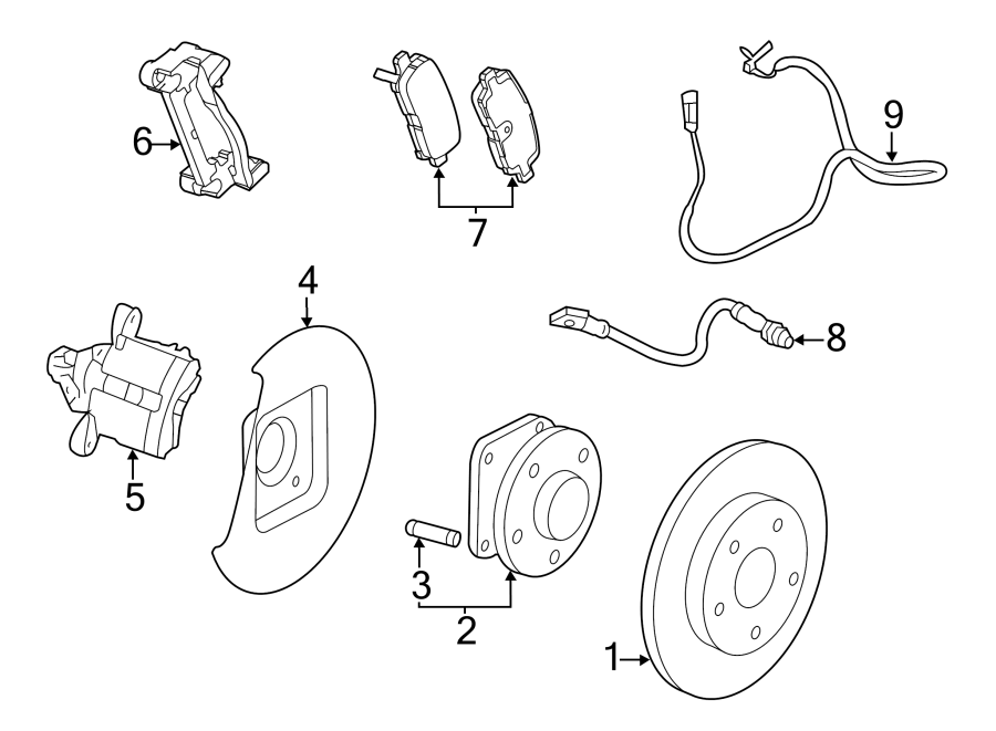 Diagram REAR SUSPENSION. BRAKE COMPONENTS. for your 2015 GMC Sierra 2500 HD 6.6L Duramax V8 DIESEL A/T 4WD SLE Extended Cab Pickup Fleetside 