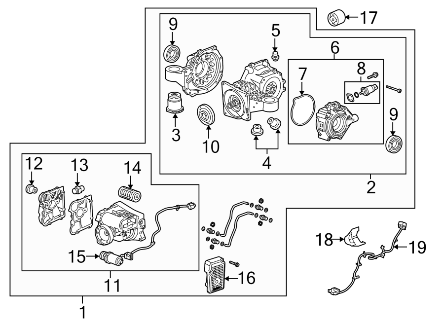 Diagram REAR SUSPENSION. AXLE & DIFFERENTIAL. for your 2004 Chevrolet Avalanche 1500 Base Crew Cab Pickup Fleetside 5.3L Vortec V8 A/T RWD 