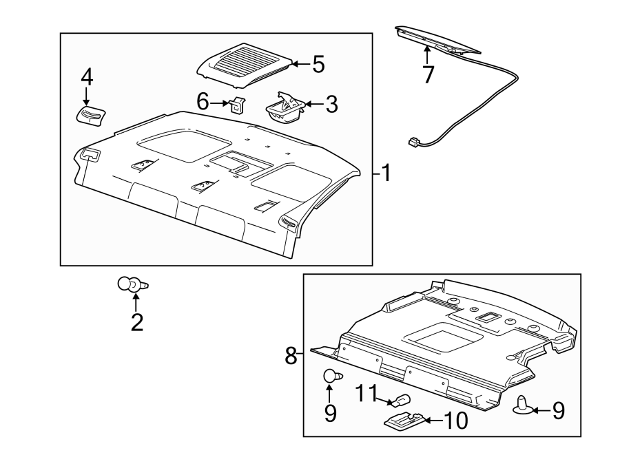 Diagram REAR BODY & FLOOR. INTERIOR TRIM. for your 2016 Chevrolet Silverado 3500 HD LT Standard Cab Pickup  