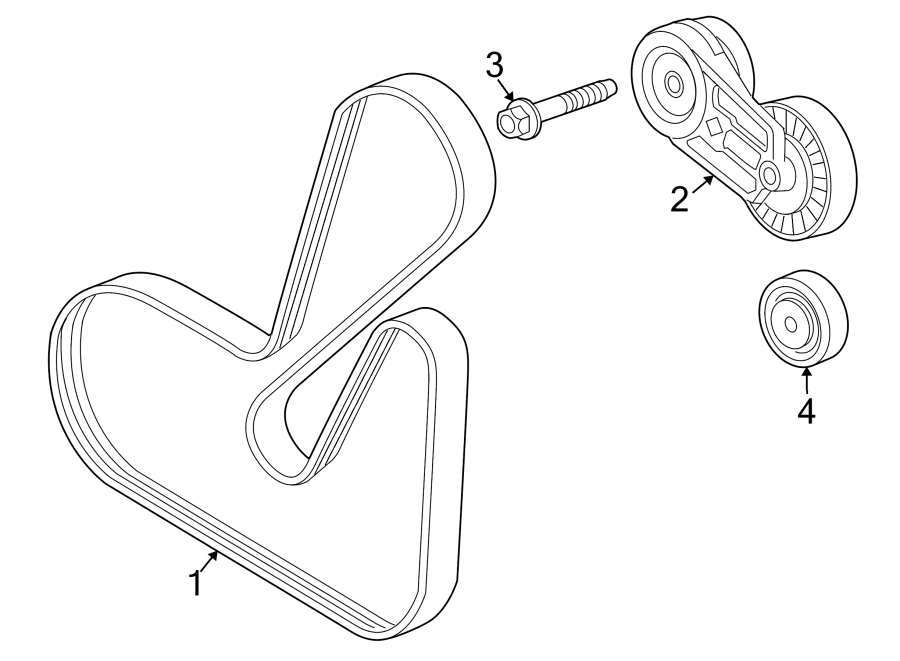 Diagram BELTS & PULLEYS. for your 2011 Buick Regal   