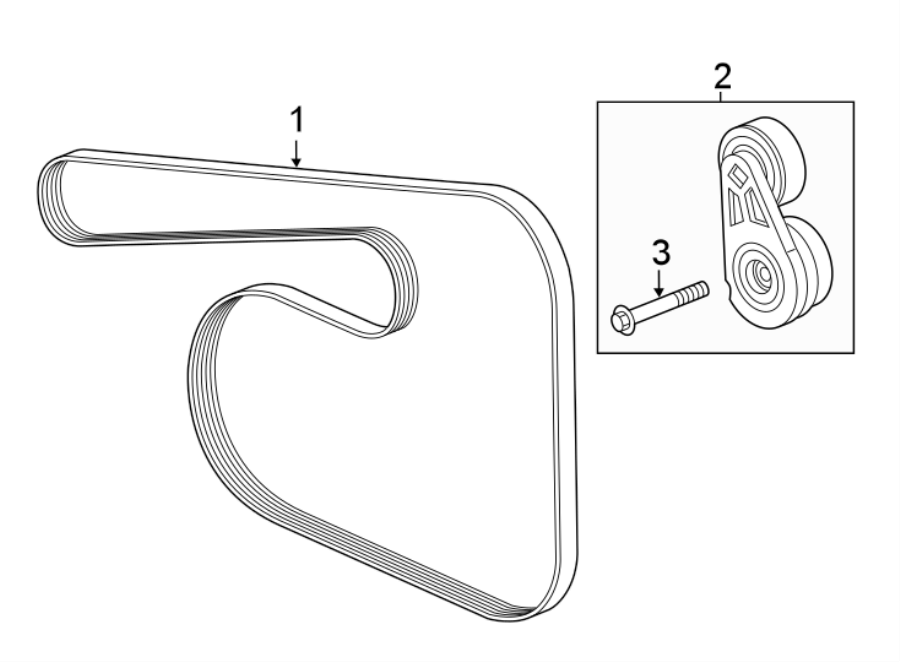 Diagram BELTS & PULLEYS. for your 2017 Chevrolet Camaro  SS Convertible 