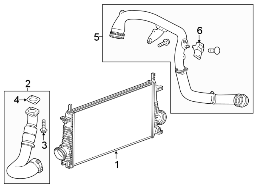 Diagram INTERCOOLER. for your 2016 Chevrolet Malibu   