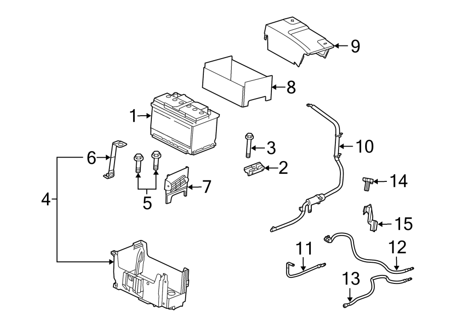 Diagram BATTERY. for your 2013 Chevrolet Avalanche   