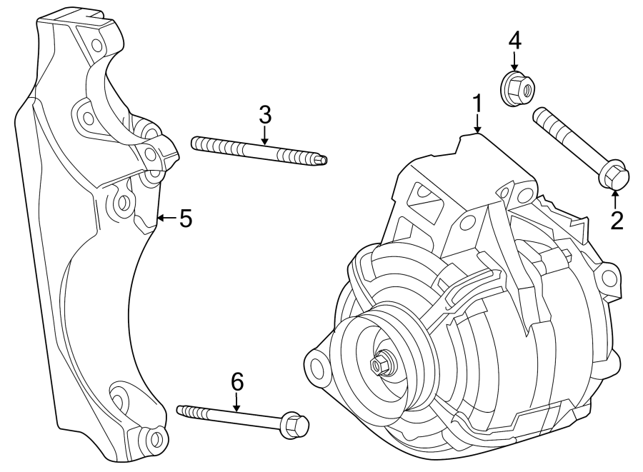 Diagram ALTERNATOR. for your 1984 Chevrolet Celebrity Base Wagon 2.8L Chevrolet V6 A/T 