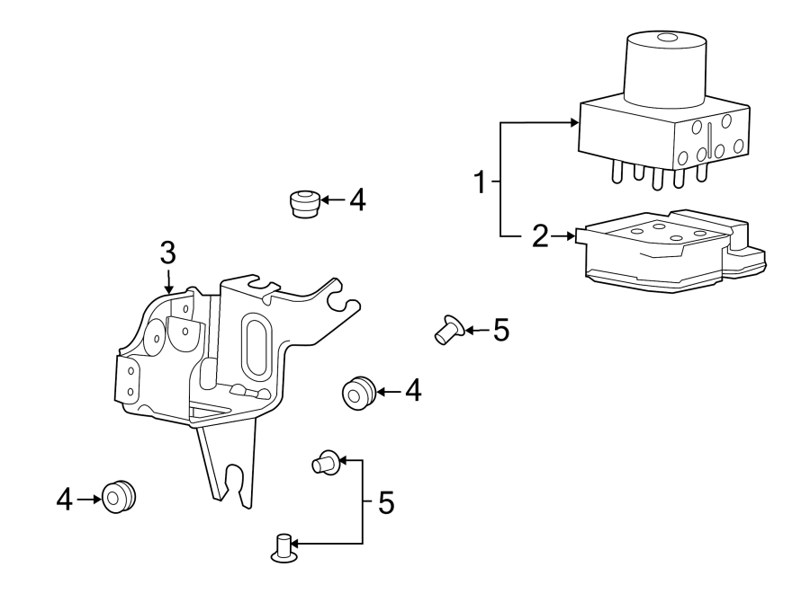 Diagram Abs components. for your 2014 Chevrolet Suburban 1500   