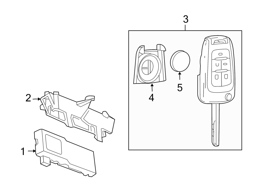 Diagram KEYLESS ENTRY COMPONENTS. for your 2012 Chevrolet Camaro ZL1 Coupe 6.2L V8 M/T 