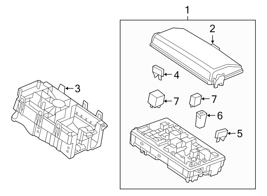 Diagram FUSE & RELAY. for your 2011 Chevrolet Silverado 1500 LT Crew Cab Pickup Fleetside  