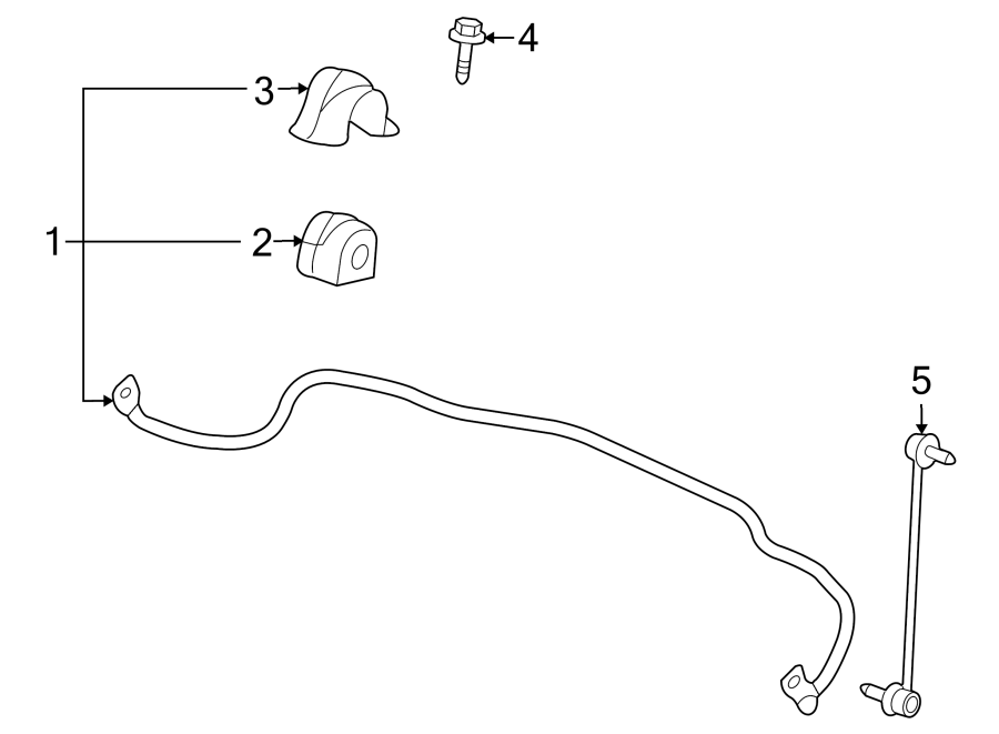 Diagram FRONT SUSPENSION. STABILIZER BAR & COMPONENTS. for your 2009 GMC Sierra 2500 HD   