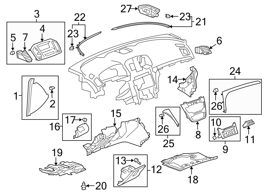 1INSTRUMENT PANEL COMPONENTS.https://images.simplepart.com/images/parts/motor/fullsize/AH11385.png