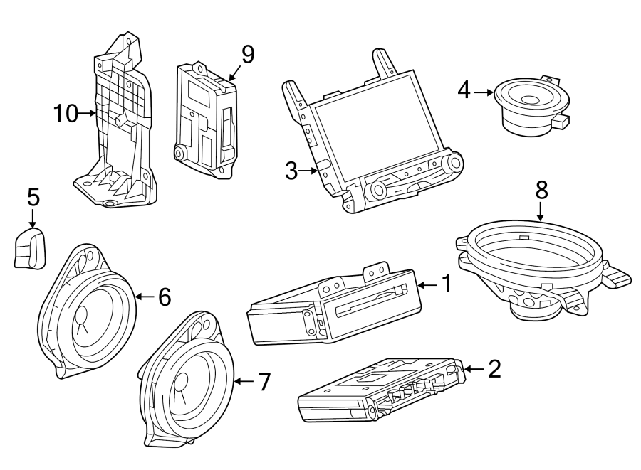 Diagram INSTRUMENT PANEL. SOUND SYSTEM. for your 2004 Buick Century   