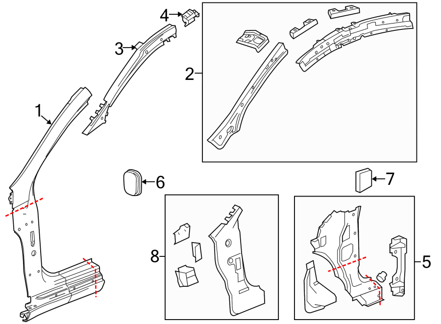 7PILLARS. ROCKER & FLOOR. HINGE PILLAR.https://images.simplepart.com/images/parts/motor/fullsize/AH11495.png