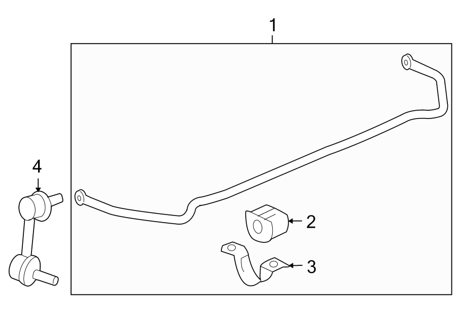 Diagram REAR SUSPENSION. STABILIZER BAR & COMPONENTS. for your 2021 Chevrolet Camaro LT Coupe 2.0L Ecotec A/T 