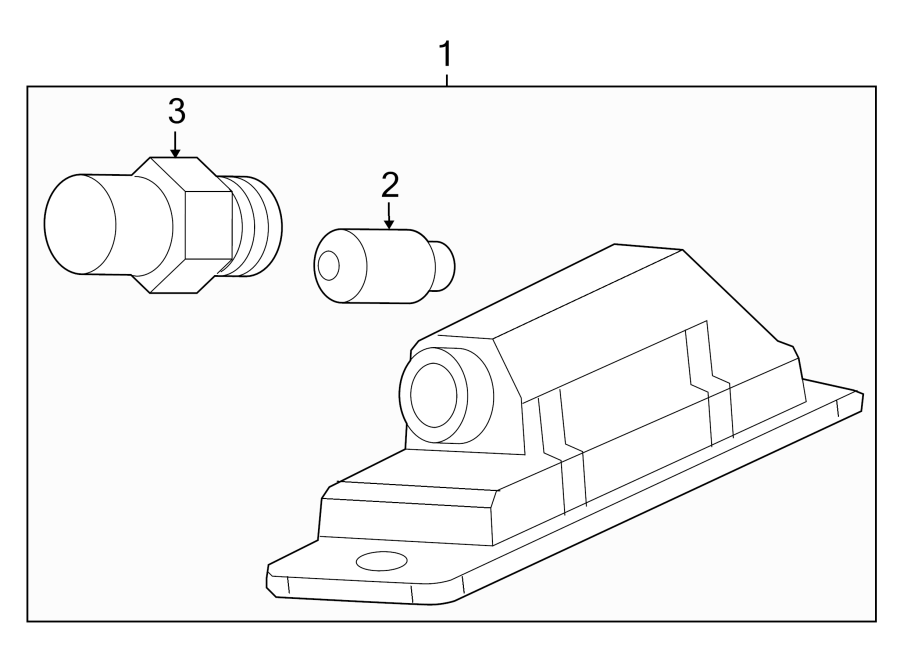 Diagram REAR LAMPS. LICENSE LAMPS. for your 2006 GMC Sierra 2500 HD 6.6L Duramax V8 DIESEL M/T 4WD SLE Standard Cab Pickup 