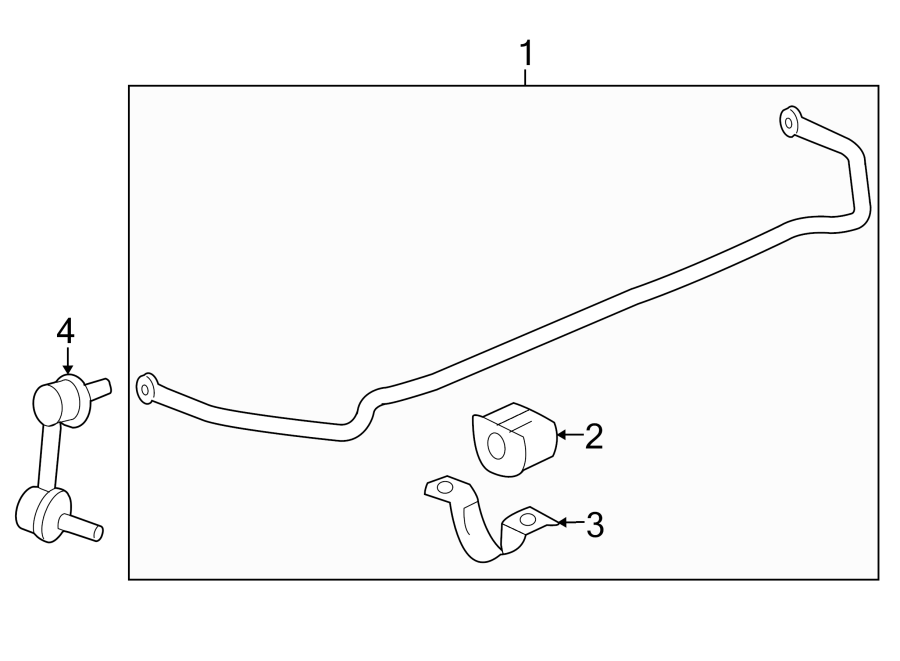 Diagram REAR SUSPENSION. STABILIZER BAR & COMPONENTS. for your 2024 Chevrolet Camaro  LT1 Convertible 