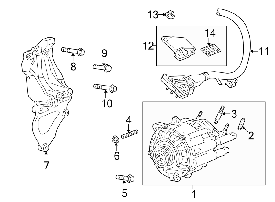 Diagram ALTERNATOR. for your 2018 Chevrolet Equinox   