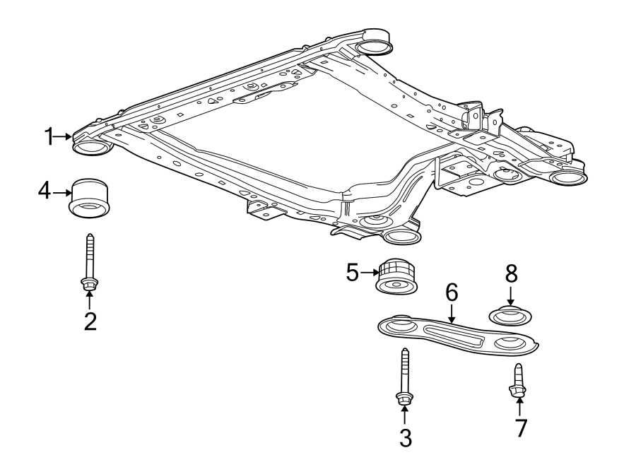 Diagram FRONT SUSPENSION. SUSPENSION MOUNTING. for your Buick LaCrosse  