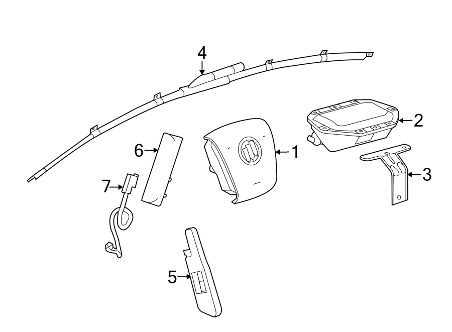 5RESTRAINT SYSTEMS. AIR BAG COMPONENTS.https://images.simplepart.com/images/parts/motor/fullsize/AH14430.png