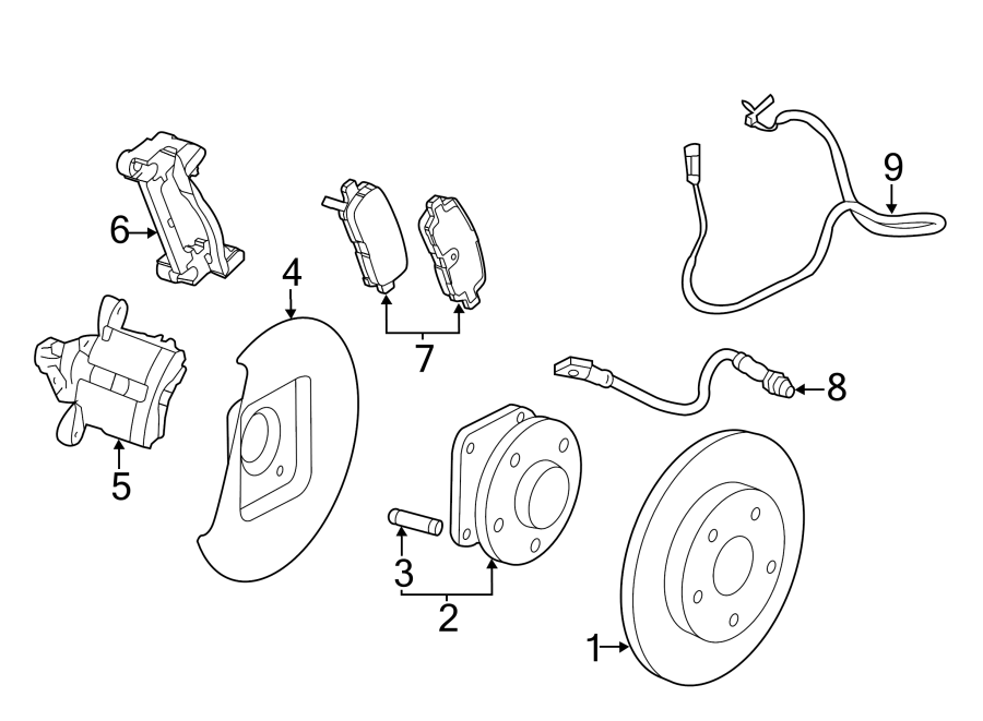 Diagram REAR SUSPENSION. BRAKE COMPONENTS. for your 1988 Chevrolet Camaro   