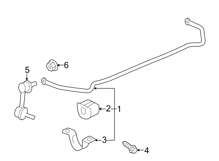 REAR SUSPENSION. STABILIZER BAR & COMPONENTS. Diagram