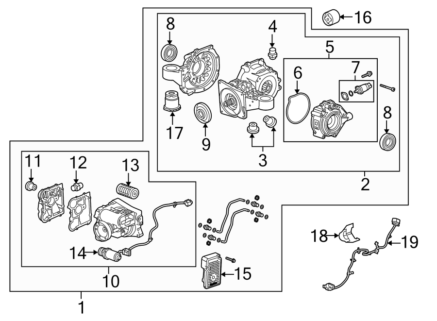 Diagram REAR SUSPENSION. AXLE & DIFFERENTIAL. for your 2013 GMC Sierra 2500 HD 6.0L Vortec V8 CNG A/T 4WD SLE Extended Cab Pickup Fleetside 