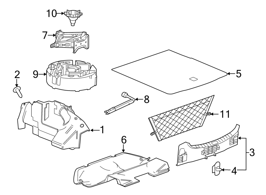 Diagram REAR BODY & FLOOR. INTERIOR TRIM. for your 2013 Chevrolet Camaro ZL1 Coupe 6.2L V8 M/T 